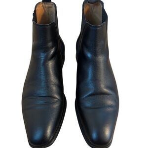 Paul Smith Elegant Black Leather Chelsea Men's Boots